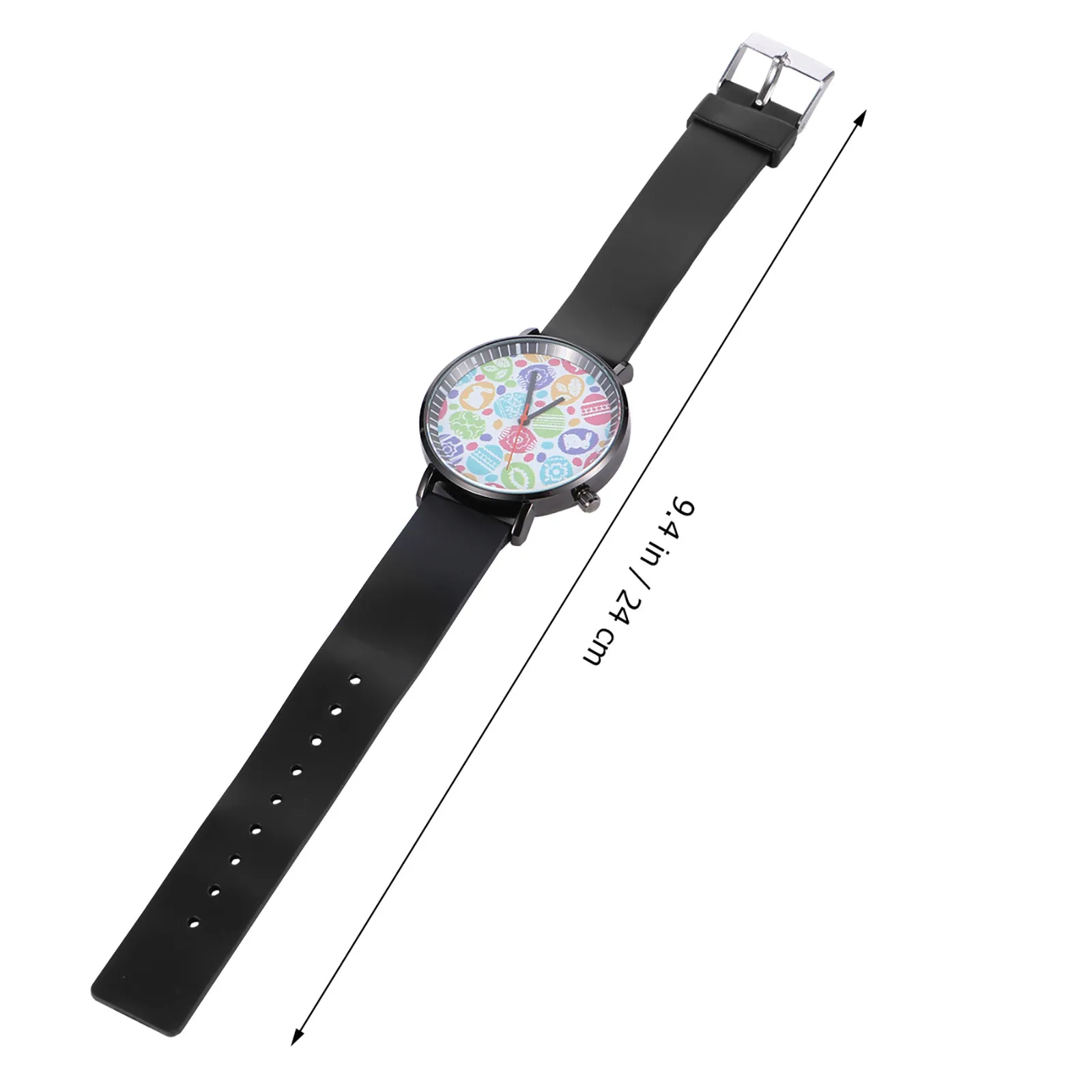 Easter Egg Pattern Quartz Wristwatch Premium Watch Lightweight Comfortable Casual Wrist Watch Accurate