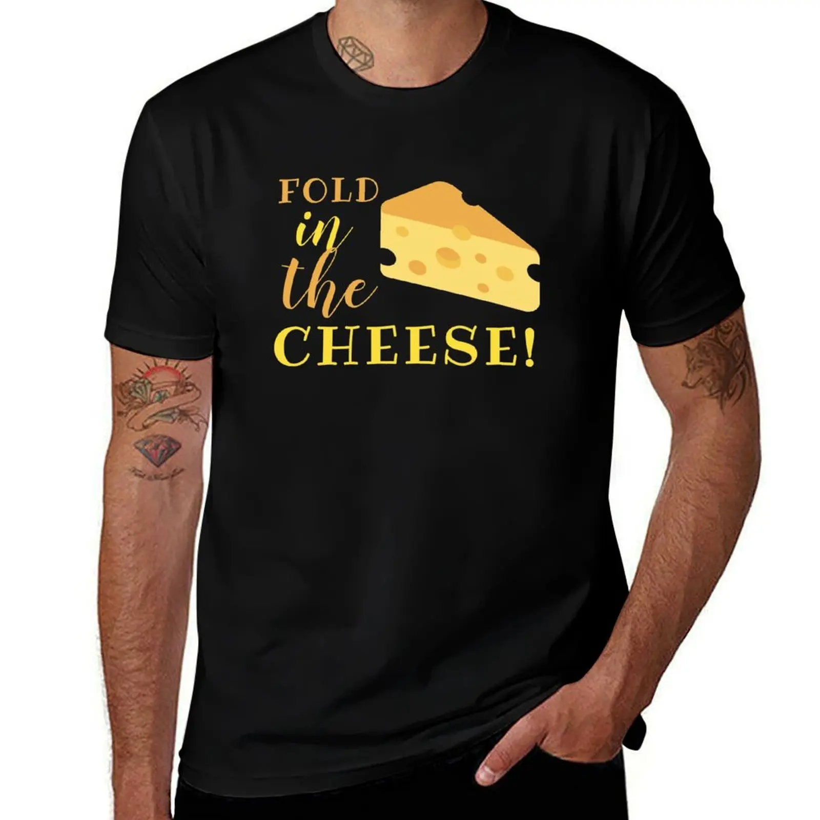 Fold In The Cheese T-Shirt Work Utility Short Sleeve Shirt T-Shirt