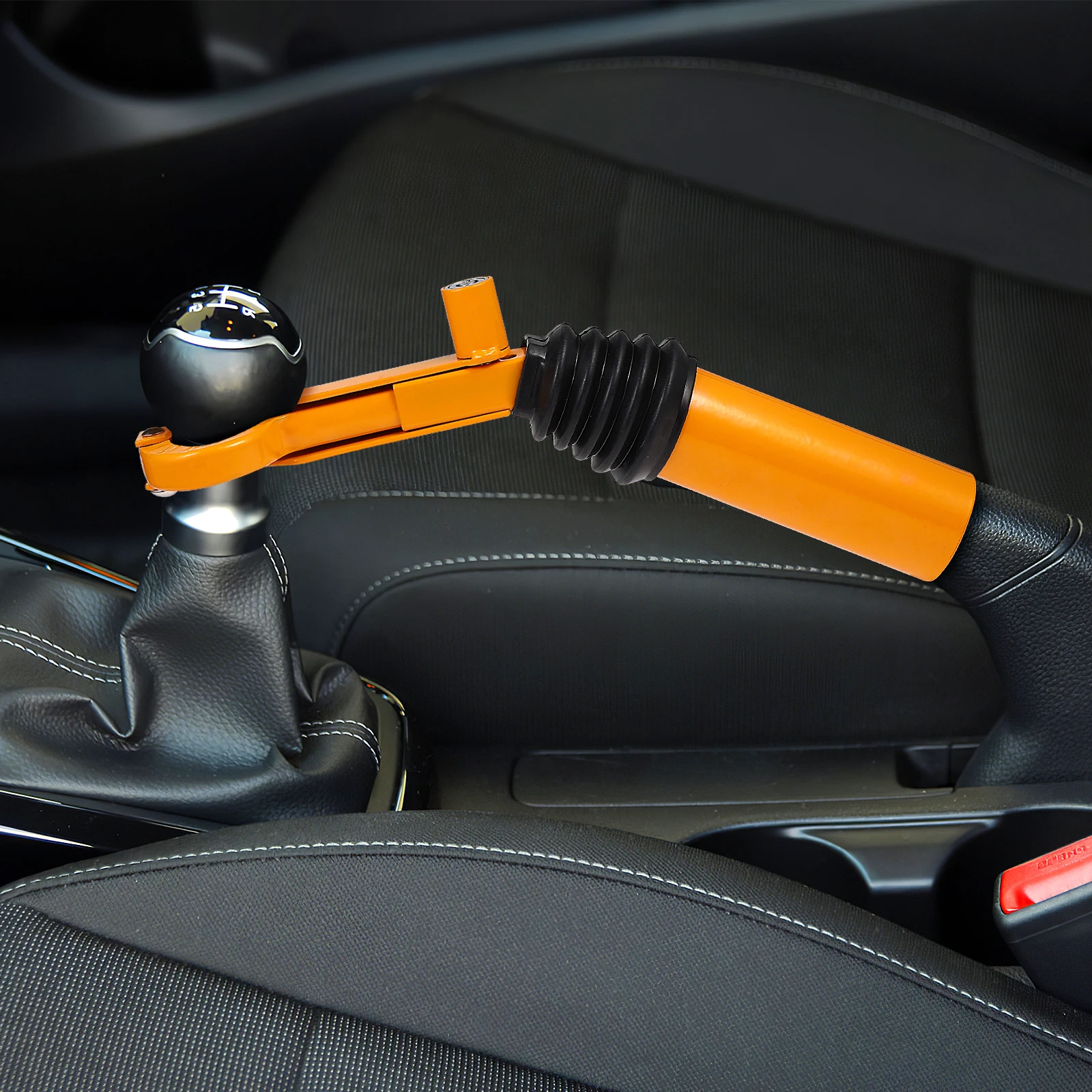 

Gear Yellow Stick Shift Anti To Gear Stick Lock Theft Device for Car Modification Durable Steel Easy Replace