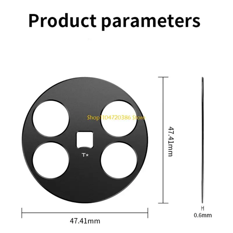 K0EA Rear Camera Lens Cover Case Aluminum Protector Rings Film for X Fold5 Hollow Lens Frame Frosted Protective Film