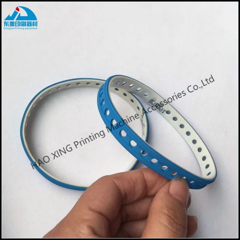 Drukmachines Onderdelen Blauw Zuigband F4.614.560 245x10mm voor Heidelberg XL75 XL105 SM102 Afdrukken Onderdelen Vertragen Riem