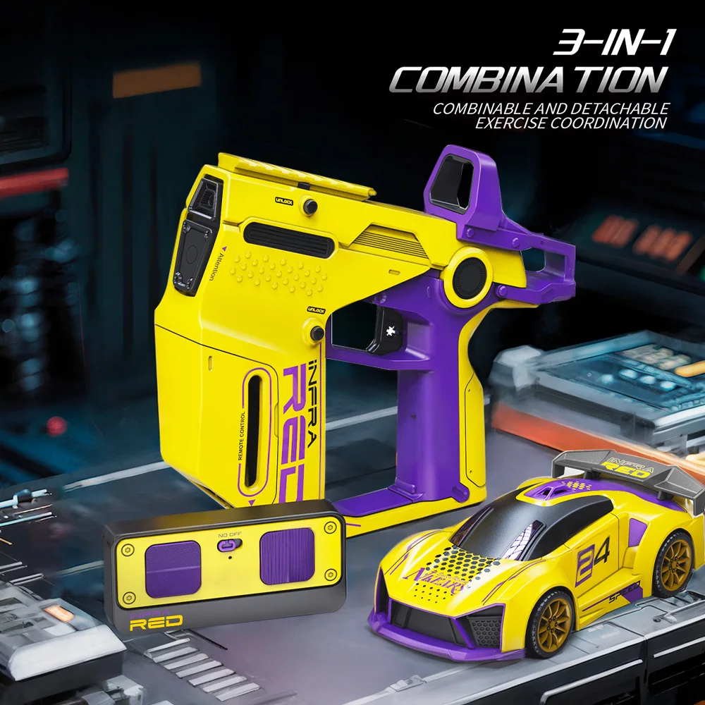 9IMOD RC 레이싱카 4채널 3IN1 2.4G IR 슈팅 롤오버 4포인트 블러드 바 스턴트 슈팅 거리 7M RC 거리 30M 드리프트카