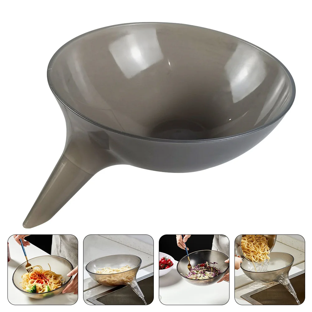 

Thickened Plastic Drain Basket With Handle Multi-Functional Kitchen Strainer Bowl For Fruits Vegetables Pasta Rice