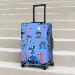 Cute Stitch Pattern Suitcase Cover Vacation Business Elastic Luggage Case Protection