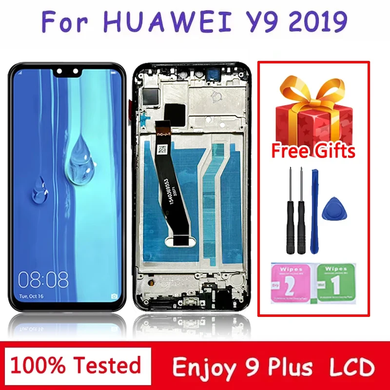 Tela LCD Touch Screen Digitalizadora de 6.5 polegadas para Huawei Y9 2019 / Huawei Enjoy 9 Plus (Modelos JKM-LX1, LX2, LX3, AL00, TL00, AL00a, AL00b)