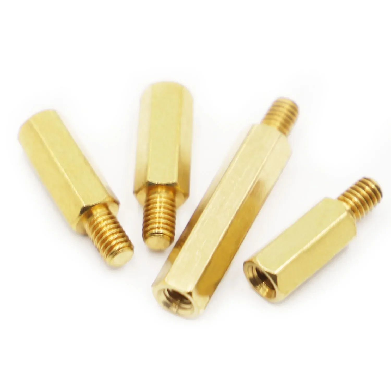 Brass Hex Male Female Standoff Board Rack Stud Hexagon Threaded Pillar PCB Column Motherboard Spacer Screw Bolt M2 M2.5 M3 M4 M5