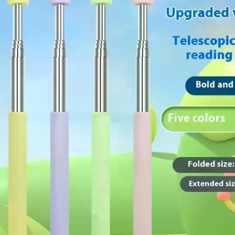 

Durable Stainless Steel Teaching Pointer Telescopic Rod Finger Design Teaching Stick Classroom Finger Teachers