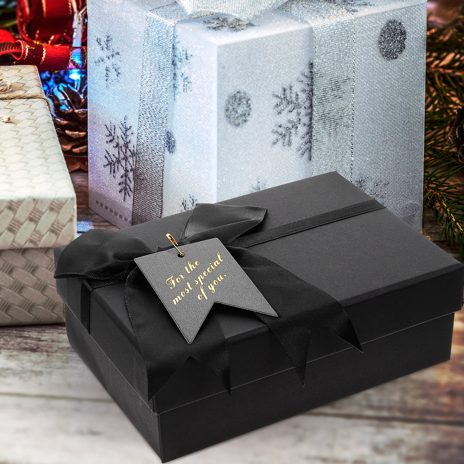 

Bow Gift Boxes Wedding Cake Boxes Decorative Containers Candy Polyester Favor Durable Party Packaging