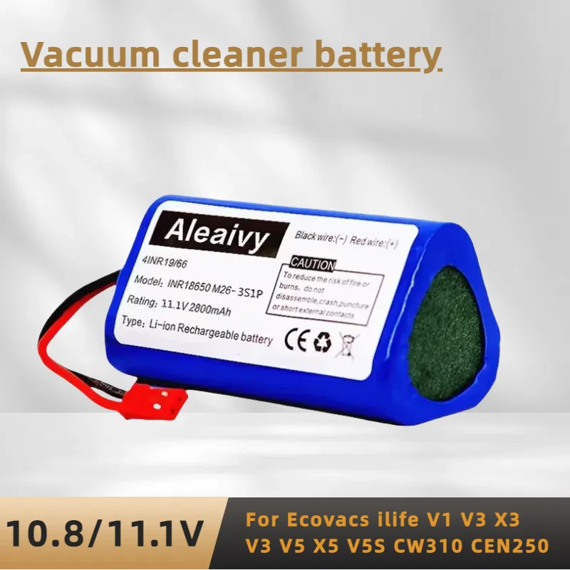 

Аккумулятор 11.1В 3500мАч для ILIFE V1 V3 V5 X5 V5s, Ecovacs CW310 CEN250, 10.8В Li-ion замена для робота-пылесоса