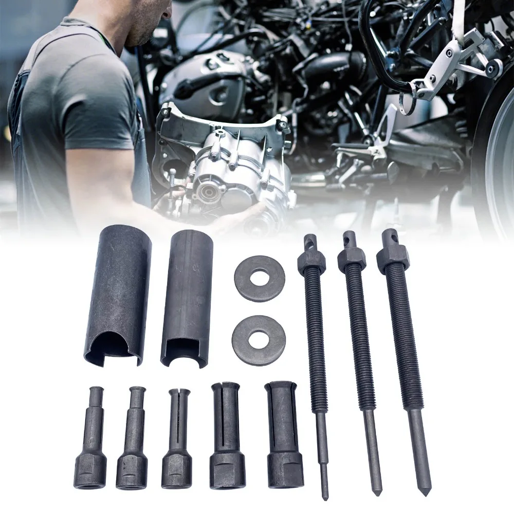 12PCS 9-23mm / 0.36-0.9 Inch Range Motorcycle Bearing Puller Multiple Puller Heads Heavy-Duty Internal Bearing Removal Tool