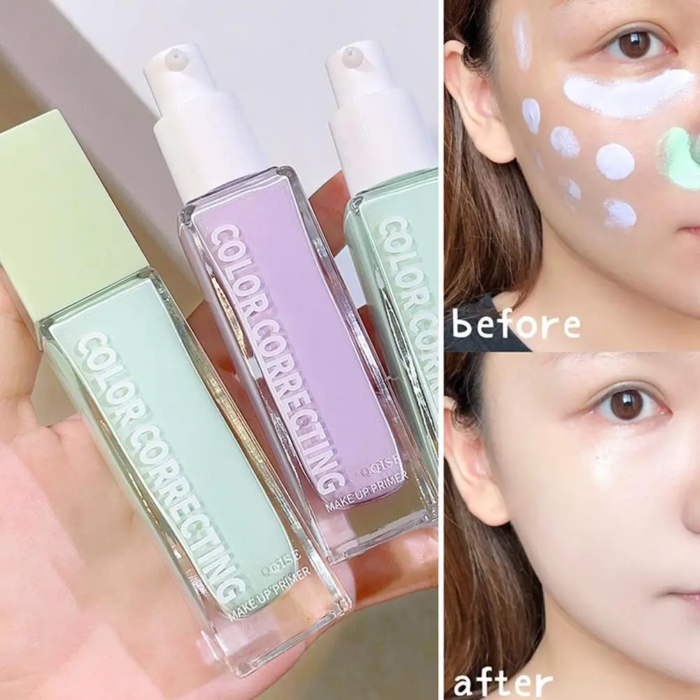 

2Colors Silky and clear primer, natural cream to brighten and prevent makeup from coming off easily, foundation liquid,