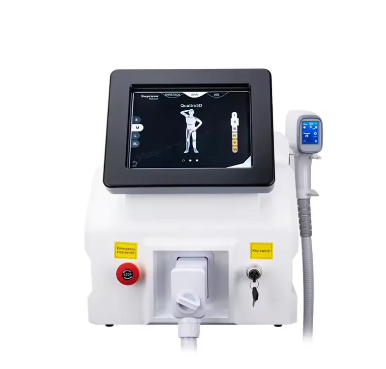 

Newst 808nm Diode Laser Machine Portable Diode Laser Hair Removal Machine 3 Wavelengths 755NM 808NM 1064NM Permanent Painless