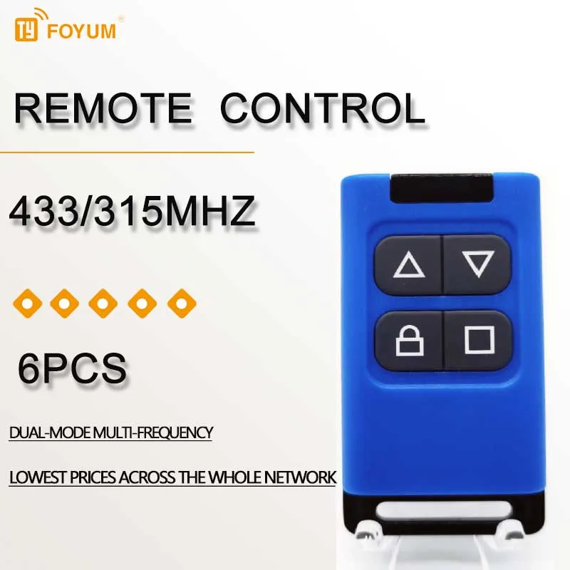 The Factory Wholesale Price of Multi-Functional Garage Door Remote Controls, Dual Mode and Multi-Frequency White Box 6pcs