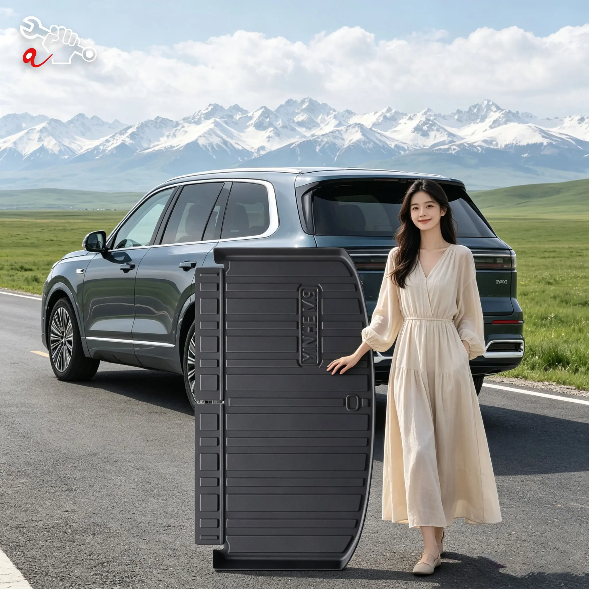 Custom Fit TPE Trunk Mat For Geely Galaxy M9 Starray M9 2025-2026 Rear Cargo Liner Durable Anti-Dirty Cargo Boot Liner
