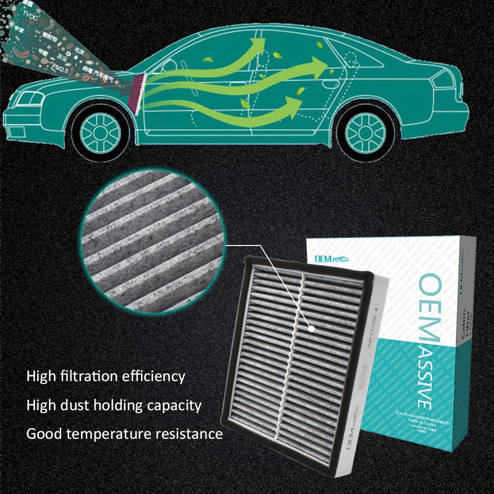 Pollen Cabin Air Conditioning Filter B7277-1CA0A 27277-1CA0A For Infiniti EX30d EX35 EX37 FX30d FX37 FX50 G37 Q50 Q60 QX50 QX70