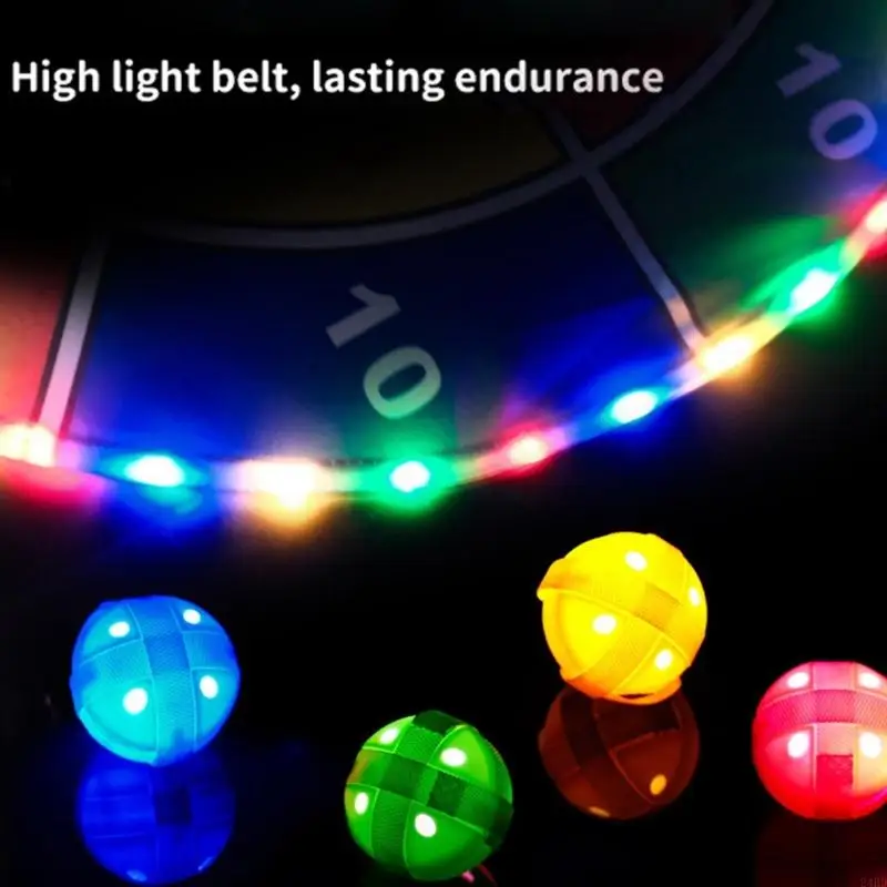 هدية عيد الميلاد للأطفال: لوحة لعب الكرة اللاصقة المضيئة لعبة رمي عيد الميلاد العائلية 24BD #4