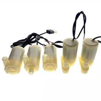 Zupełnie nowa mikro pompa głębinowa i amfibijna z silnikiem prądu stałego Pompa wodna 3/4,5 V 80-100 l/h Silnik prądu stałego 3 V Pompa głębinowa 3 W Rura wodna