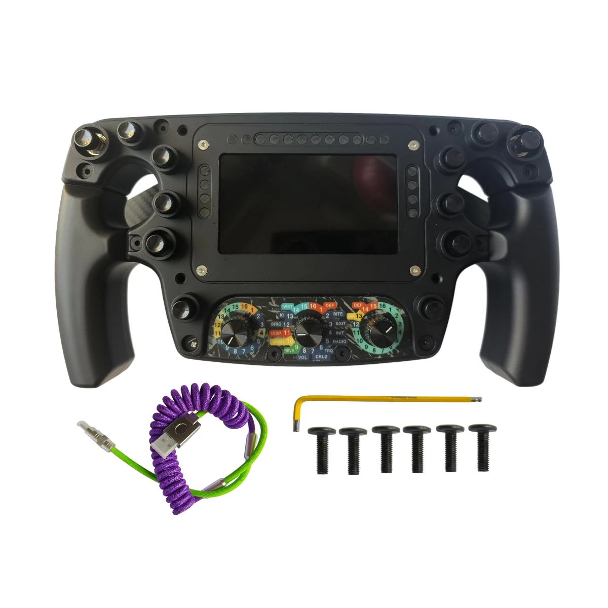 ECANNON ECF2 Formula Wheel Steering Wheel For Logitech/simagic/moza /Fanatec /Thrustmaster F1 Racing Simulator Game Steering