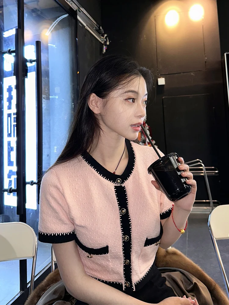 

Plus Size Design Sensation ort Sve Knitted Open Cardigan Women's Faion Spring Summer New Sle Petite Age Reduction Top