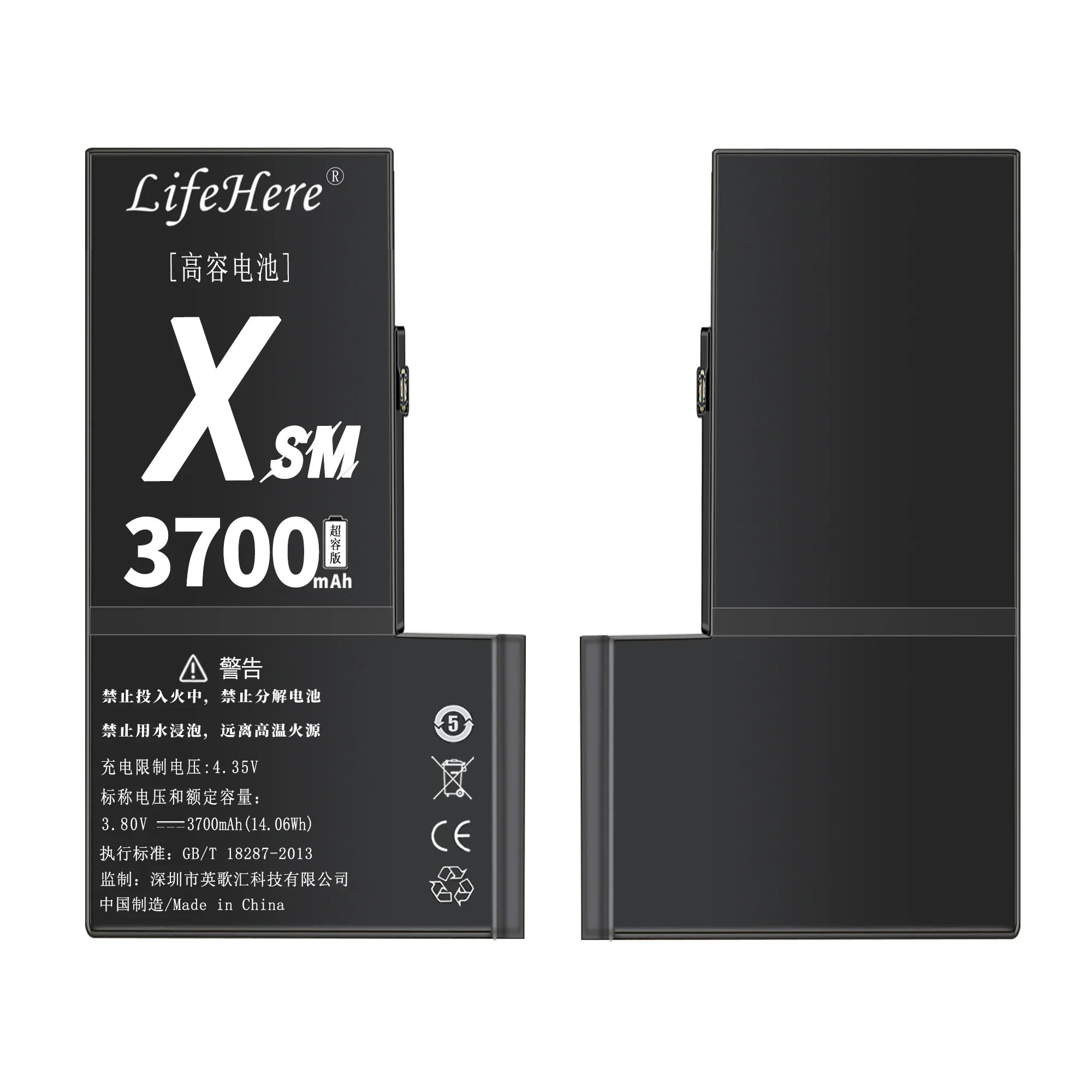 Original Lifehere 3700Mah Battery For Apple iPhone XS MAX A1921 A2101 A2102 A2104 Repair Part High Capacity Phone Batteries