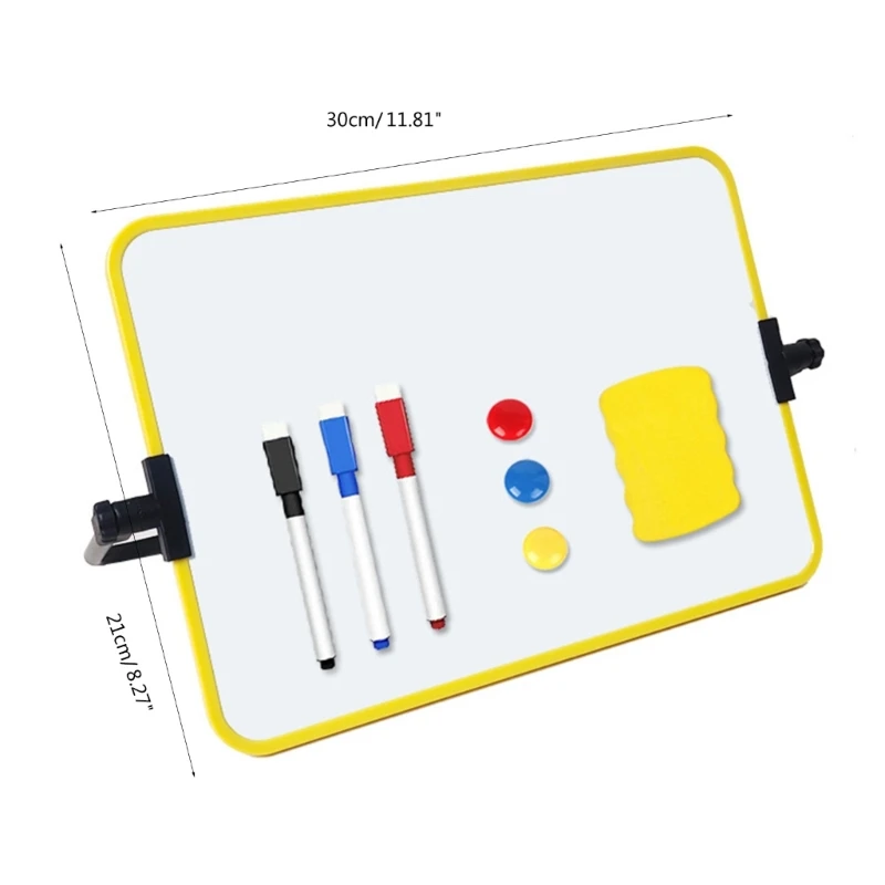 Een dubbelzijdig whiteboard met 4 magnetische witborden voor onderwijs en kantoorgebruik Y9RF