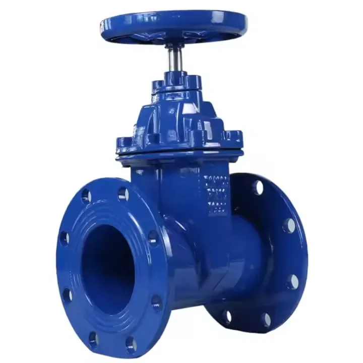 Gate valve Ductile iron non-riser stem elastic seat flanged gate valve