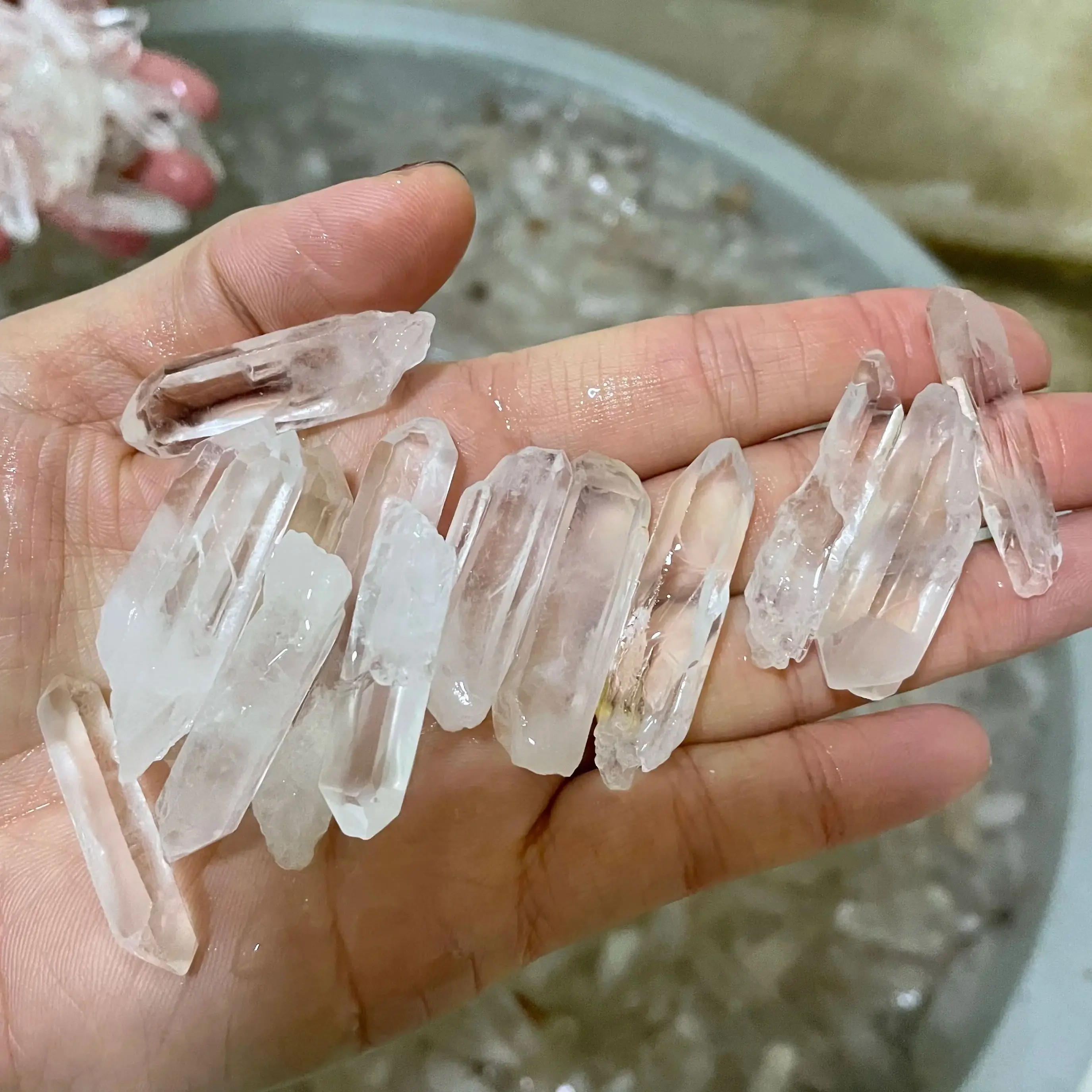 1000 g/saco em massa 100% natural claro quartzo cura ponto de cristal varinha energia pedra cru rocha mineral espécime decoração para casa