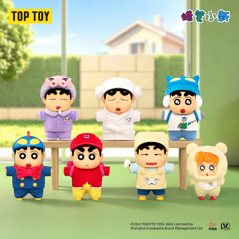 New Arrival  Authentic Toptoy Crayon Shin Chan Cute Life Series Pendant Blind Box Trendy Toy Handmade Kawaii Birthday Gift
