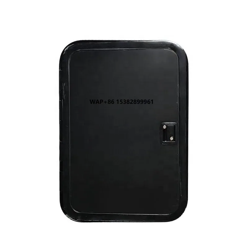 Custom Black Hatch Door Compartment Storage Door for RV Caravan Trailer Camping Car 700X900mm