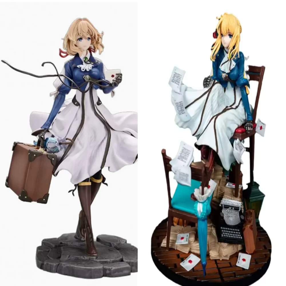 

28cm GK VIOLET EVERGARDEN Anime Girl Figure Violet Evergarden Action Figure Eternal Garden Weier Figurine Model Doll Toys Gifts