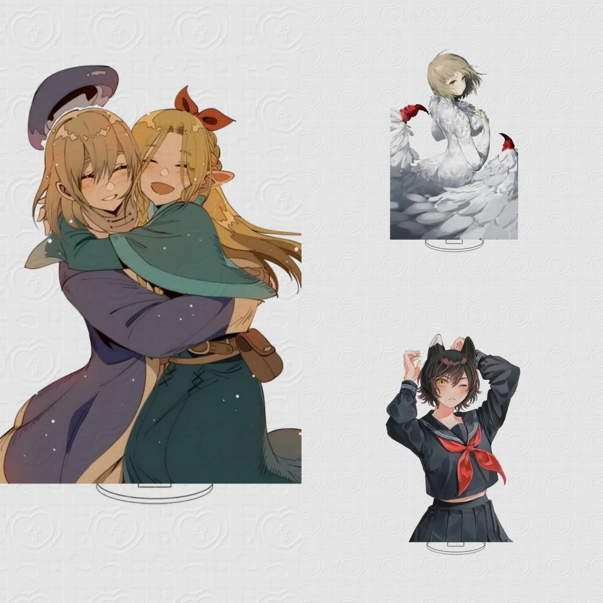 

Anime Dungeon Meshi 10CM Acrylic Stand Model Cosplay Characters Ornament Accessories Christmas Gifts