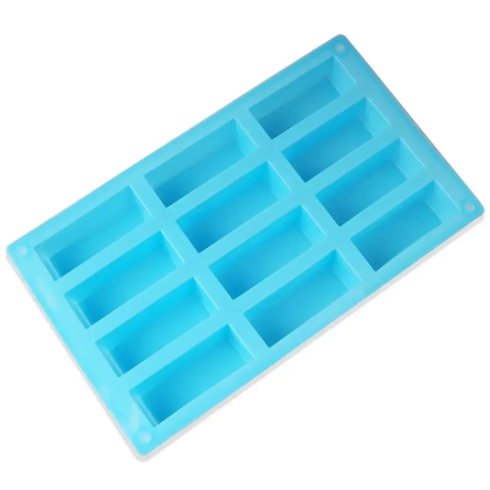 Rectangular Cookies Cake Mold Flexible Silicone Choclate Soap Candle Mould 10350250