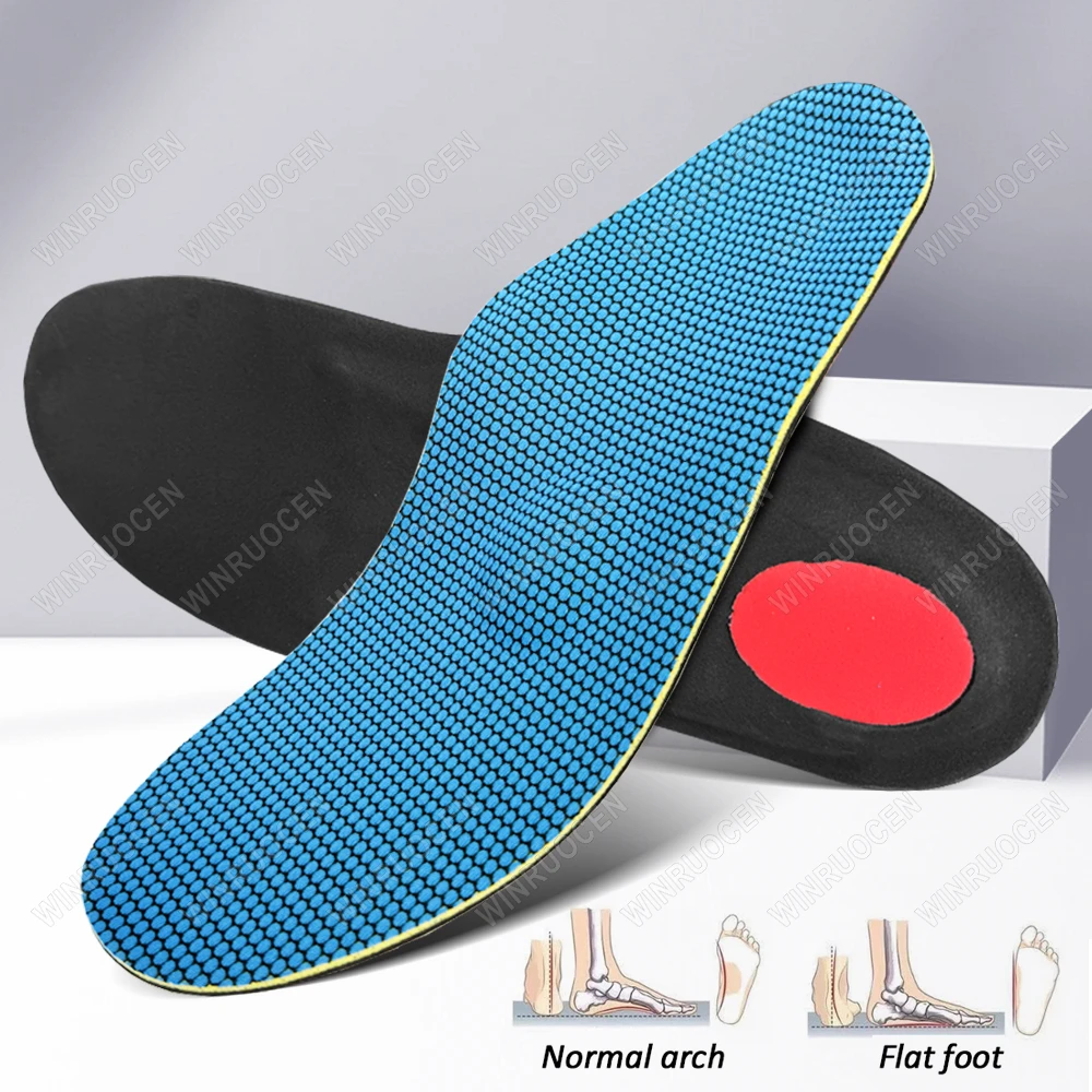 High-Quality Orthotic Insoles Severe Flat Feet Arch Support Heel Pain/Plantar Fasciitis Relief Unisex Massage Inserts