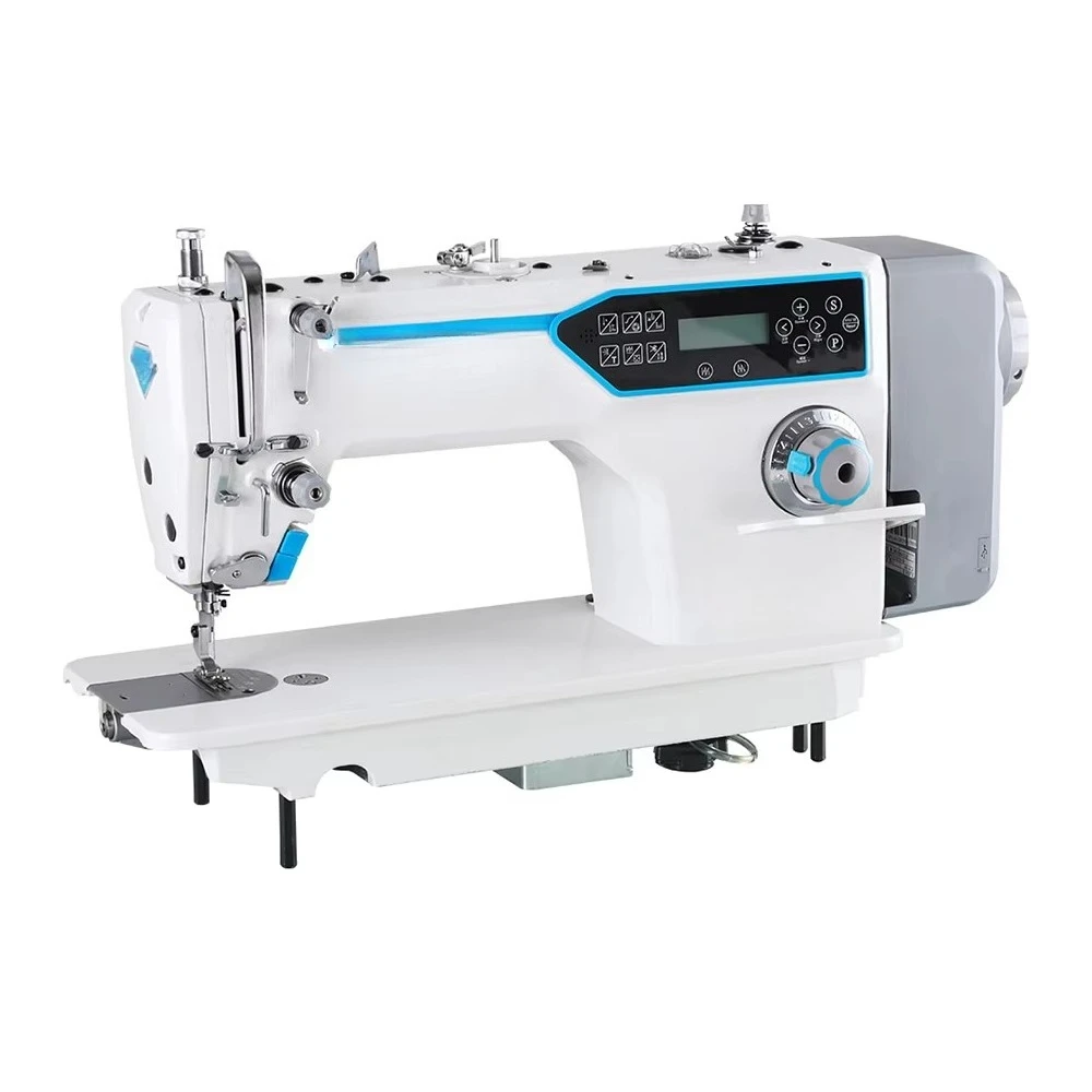 Single Needle Computerized Flat Bed Lockstitch Sewing Machine with Table Straight Sewing Machine New Sewing Machine