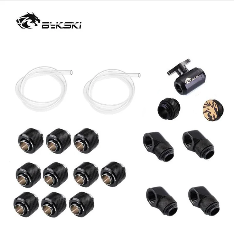 

Bykski Soft Tube OD13/16mm Fitting Kits Compression Connector Joint + Hose Tube Water Cooling Accessories Fitting B-FT3-Tn