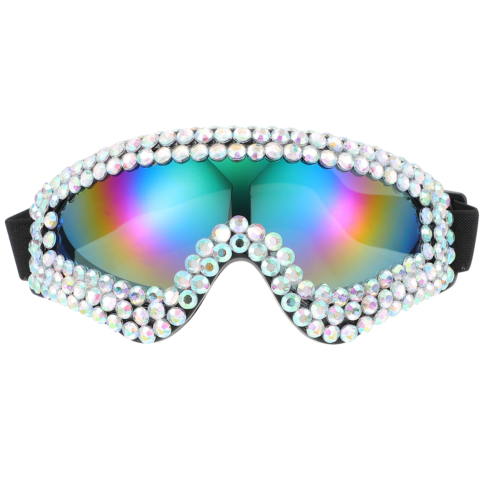 

Rhinestone Sunglasses Party Eyeglasses Jewelry Decor Plastic Adjustable Durable Costume Carnival Masquerade Beach Party