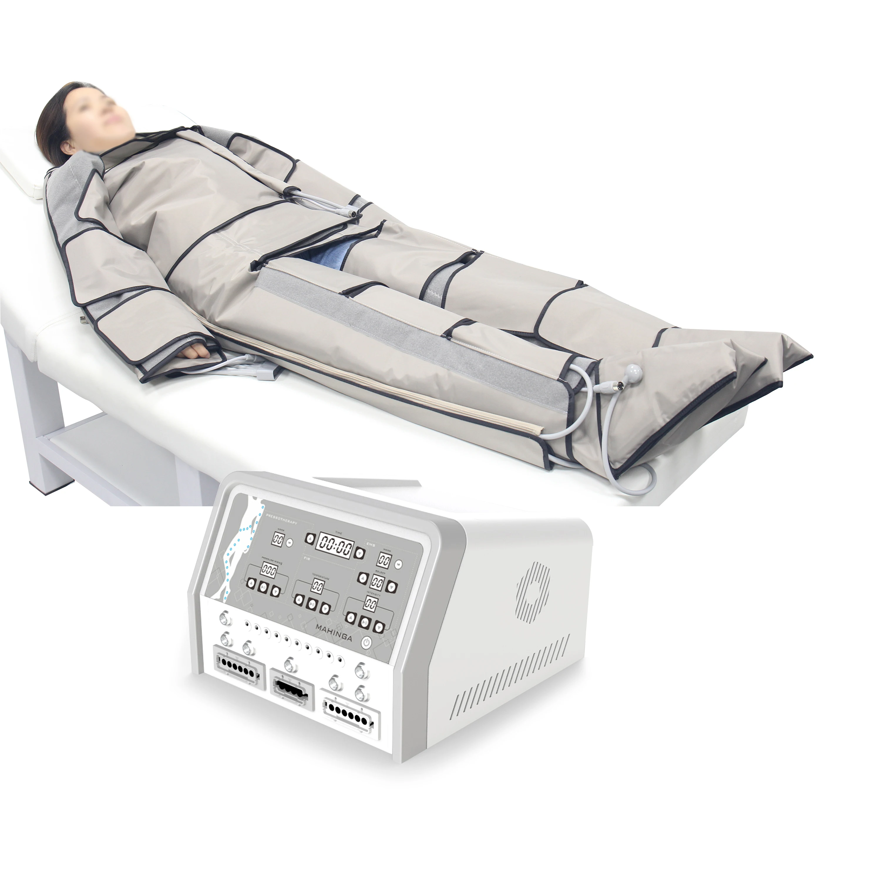 

3 in 1 Pressotherapy Lymphatic Drainage Detox Cellulite Reduction Slimming Air Pressure Massager Machine