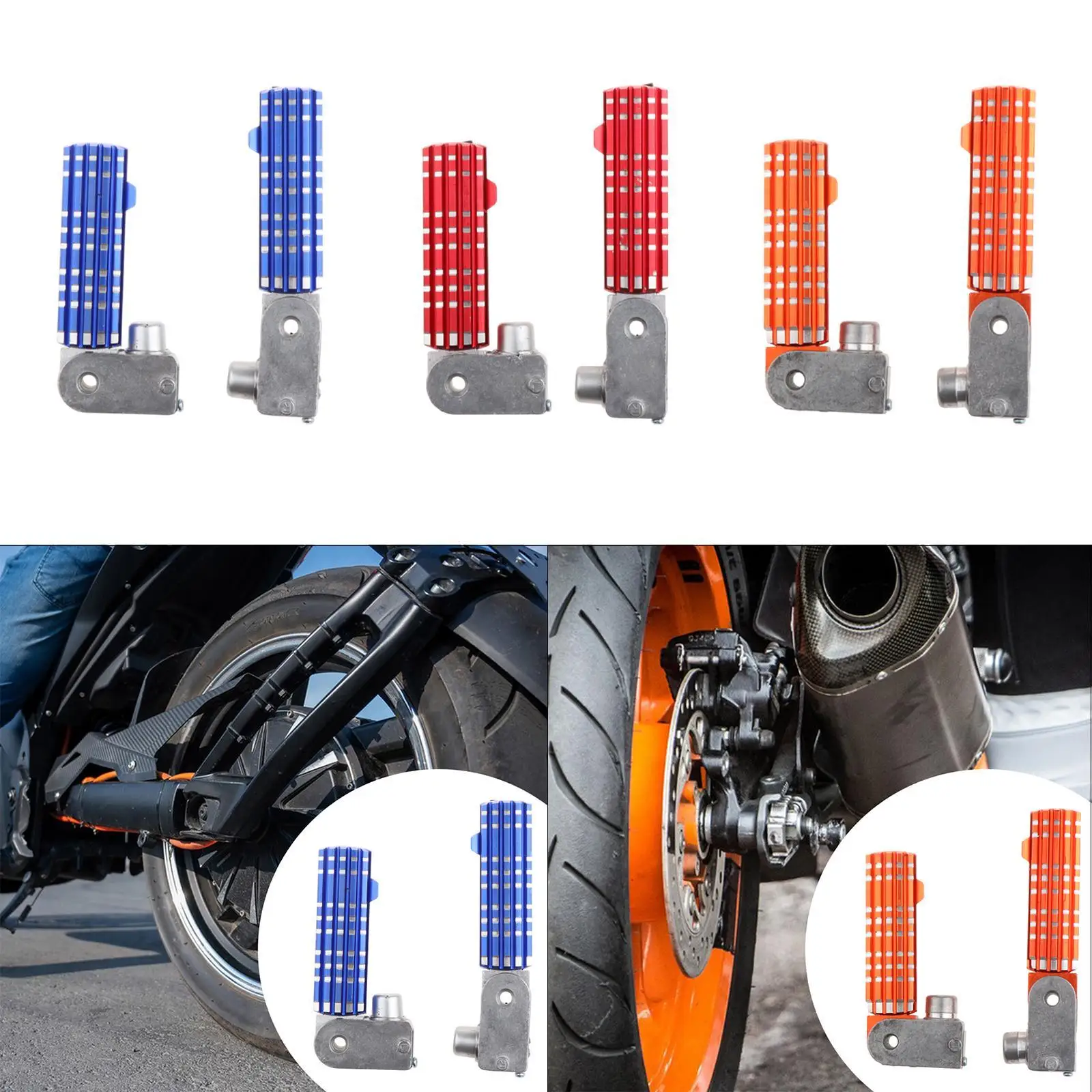 

2x подставки для ног, педаль, складная задняя педаль для мотоцикла, профессиональное крепление, простая установка, замена деталей