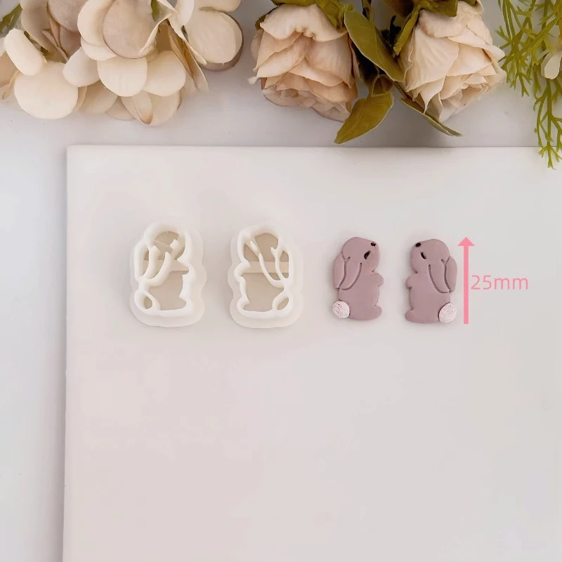 Cute Animal Polymer Clay Cutter Frog/rabbit/lamb Polymer Clay Molds DIY Earring Pendant Clay Modeling Pottery Tools