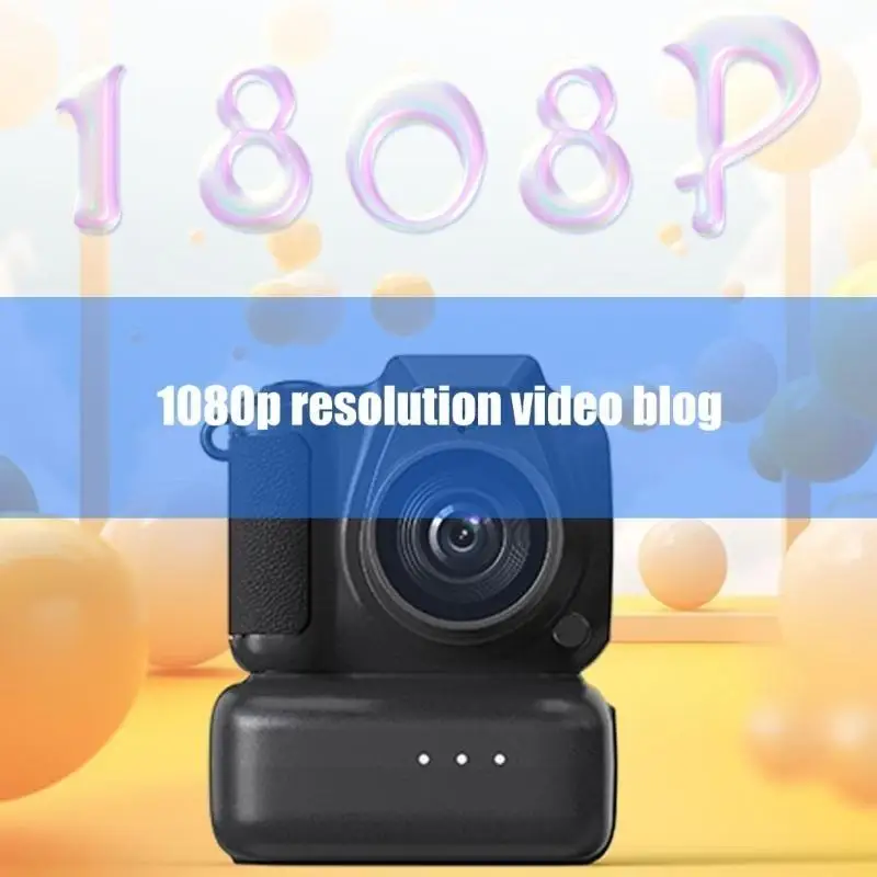 

Карманная цифровая камера 652F, 1080P, экран 1,3 дюйма, 6 встроенных фильтров, сумка, подвесное украшение для приключений
