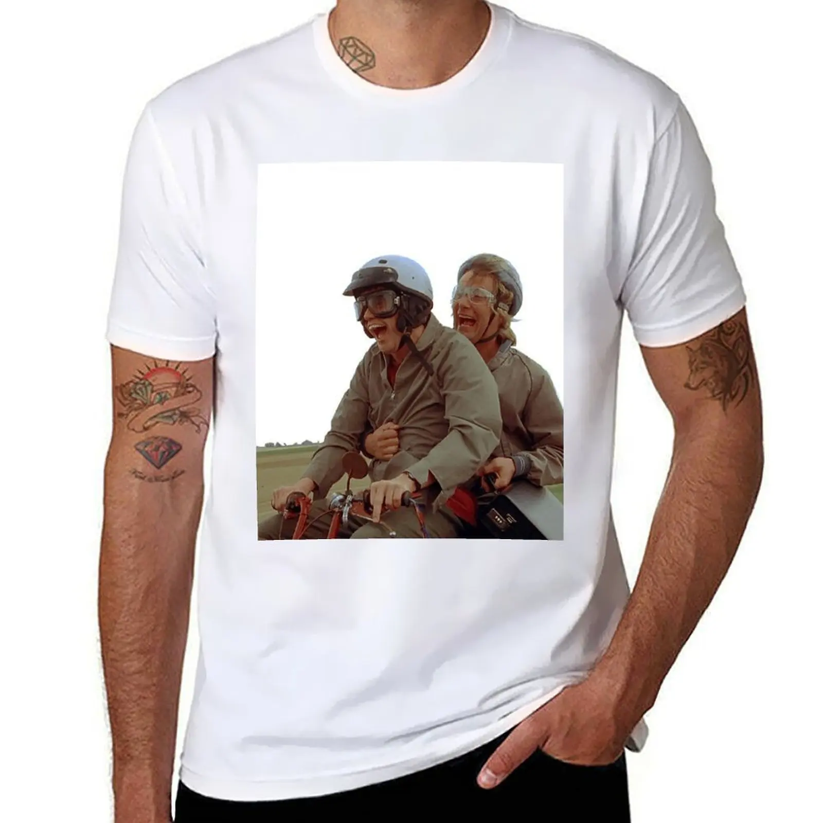 

Dumb and Dumber Dumb and Dumber Bike Ride T-Shirt cotton t shirt man man t shirt cotton high quality T-shirt