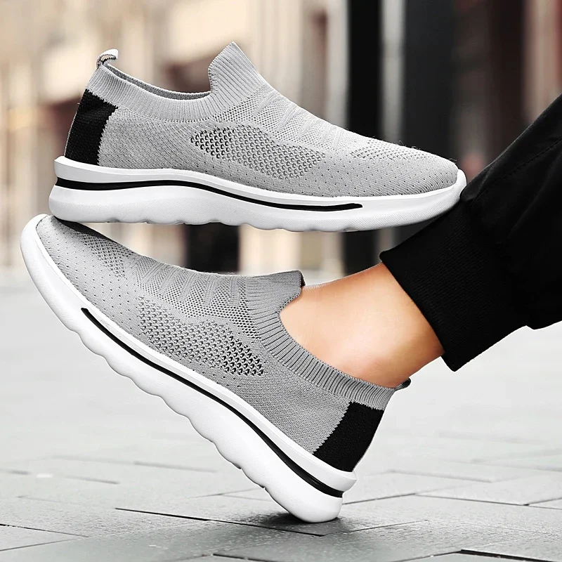 Bkqu-Soft Walking Shoes Masculino, Leve, Esportes, Dirigir, Plano, Skate, Antiderrapante, Casual, Preto, Marca, 2024