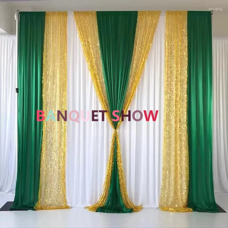 Nice Looking Sequin Ice Silk Backdrop Curtain Stage Background Photo Booth Event Party Decoration