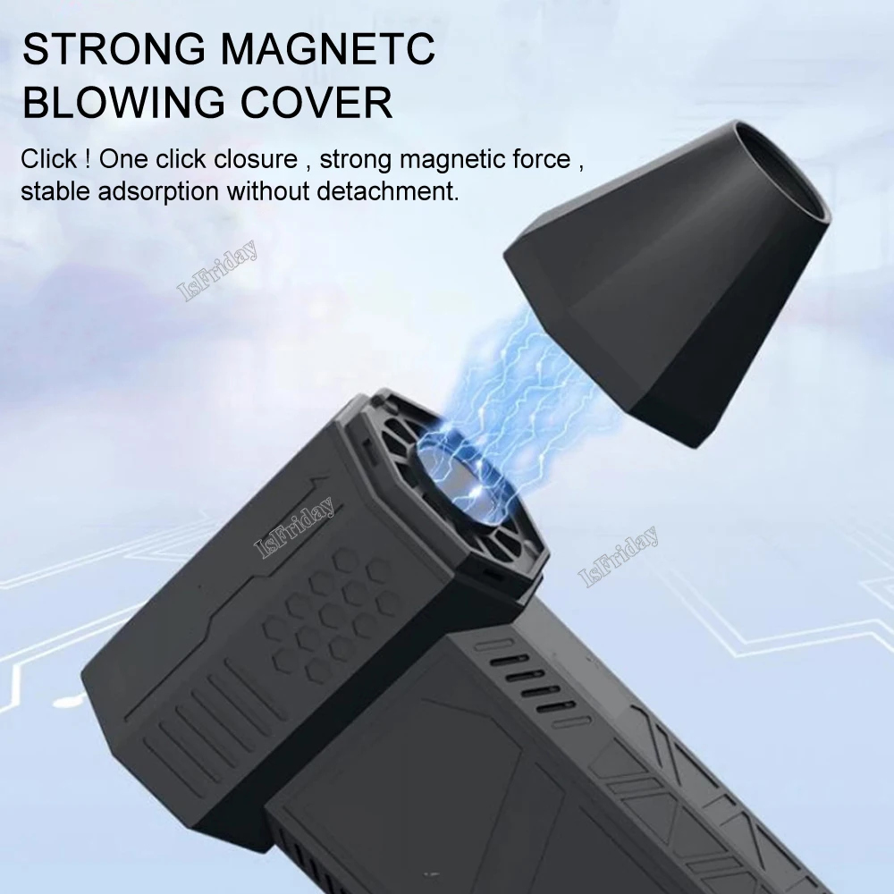 X3 Violent Blower Mini Turbo Jet Fan Handbürstenloser Motor 130000   RPM Windgeschwindigkeit 52 m/s Multifunktionale Ventilator-Staubwedelpistole
