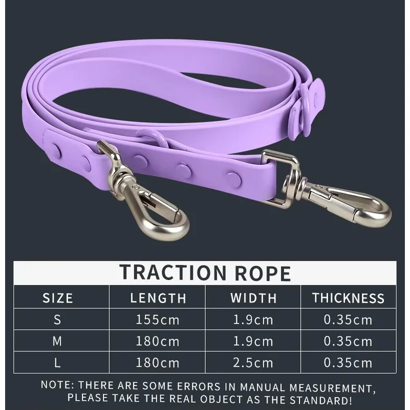 Pvc Four-Piece Dog Chest and Back Strap Set Bite-Proof Waterproof Large and Small Dogs Pet Chest and Back Pvc Dog Leash