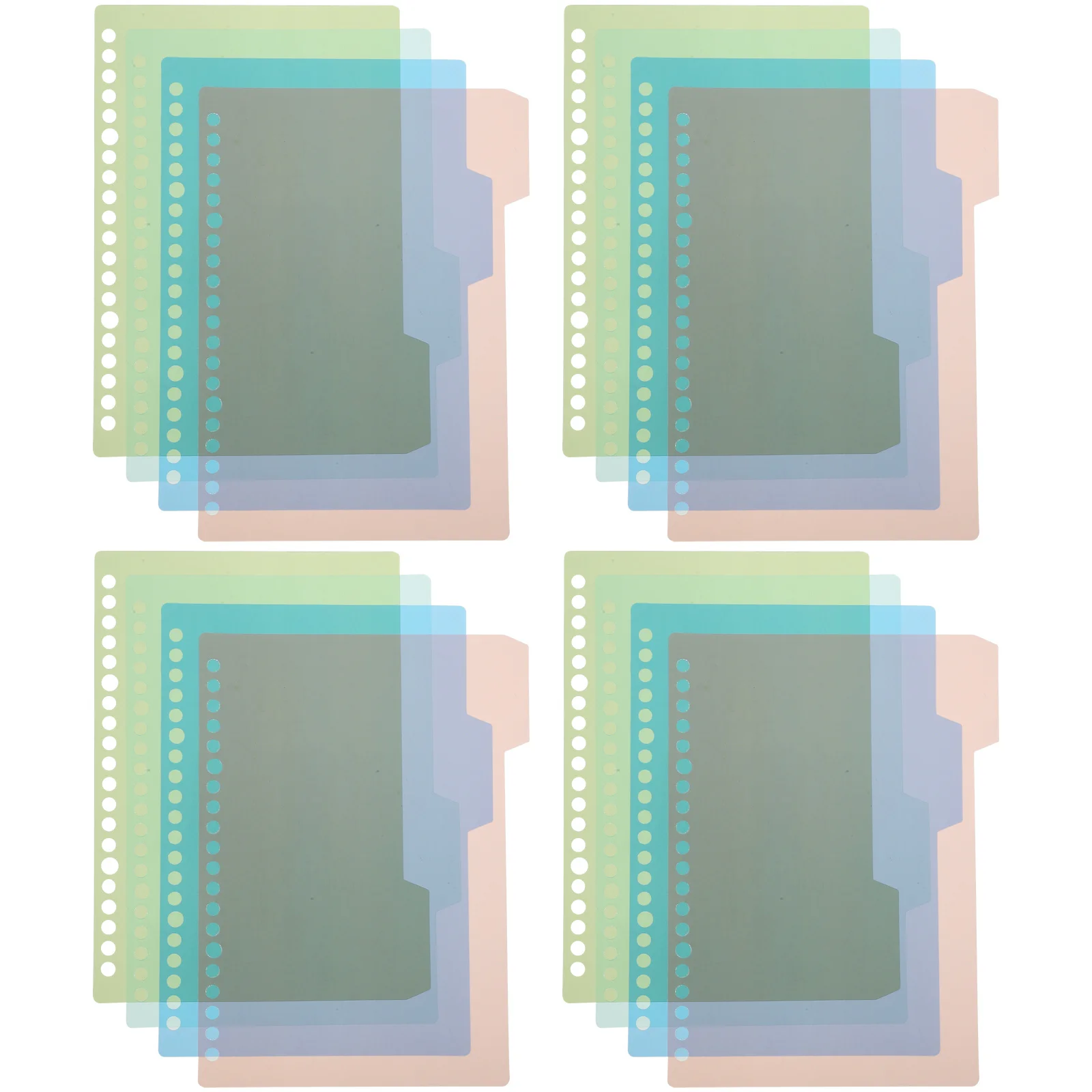 

32 разделителя для блокнотов из полипропилена для форматов А5, для журналов, папок, индексные этикетки, пластиковые разделители для папок