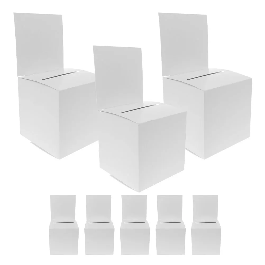 8 قطعة صندوق اليانصيب السحب تصميم آمن للاجتماع السنوي حفلة جمع التبرع تخزين حاوية التذاكر متعددة الوظائف #5