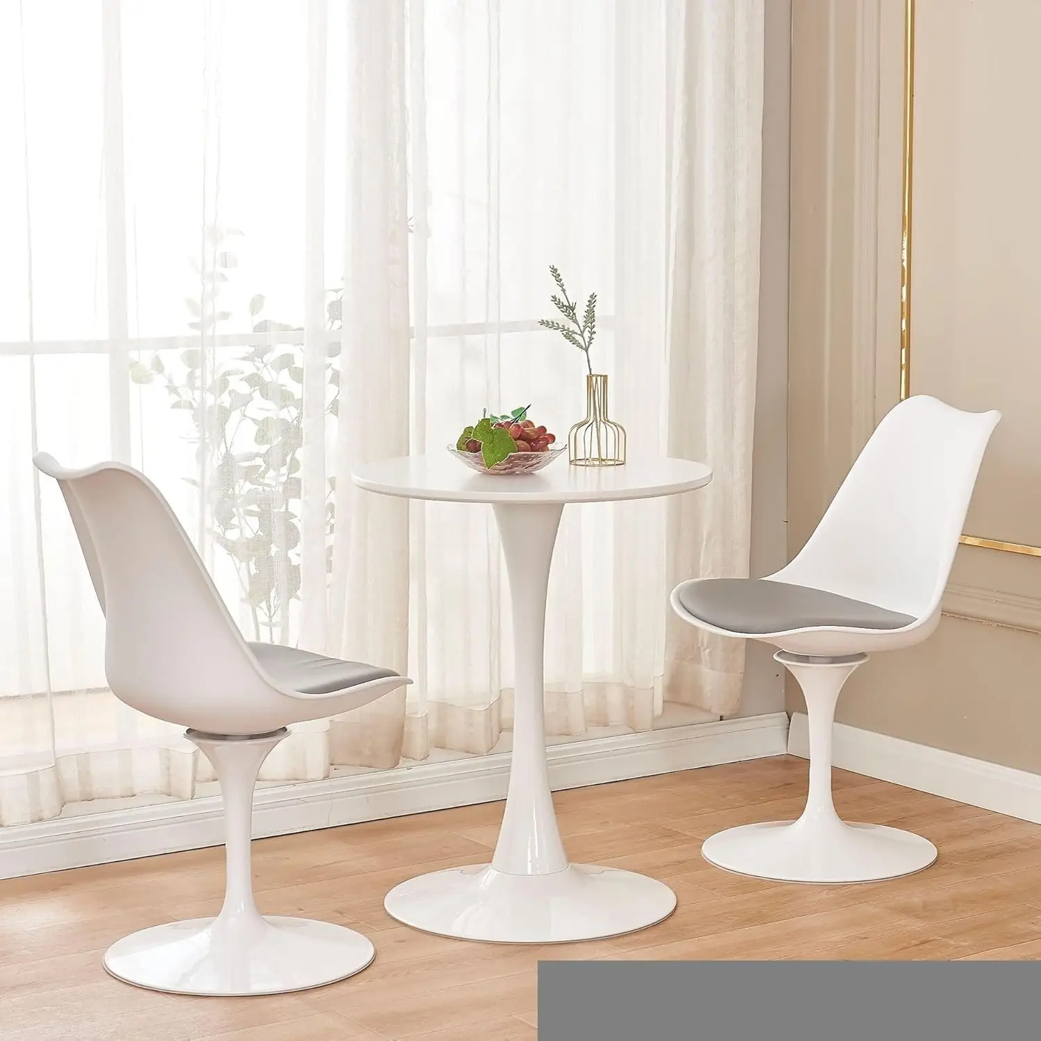 Deask-Table Ronde Créative pour délégations et Petit Appartement, Table de NégDynation Simple, Loisirs, Maison, Tulipe, 73