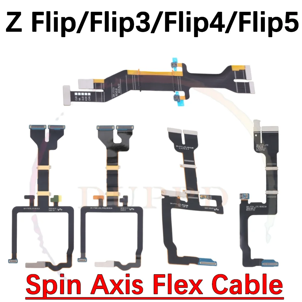 Spin Axis Flex Cable For Samsung Galaxy Z Flip Flip3 Flip4 Flip5 Main Board Motherboard Connector LCD Display Flex Cable