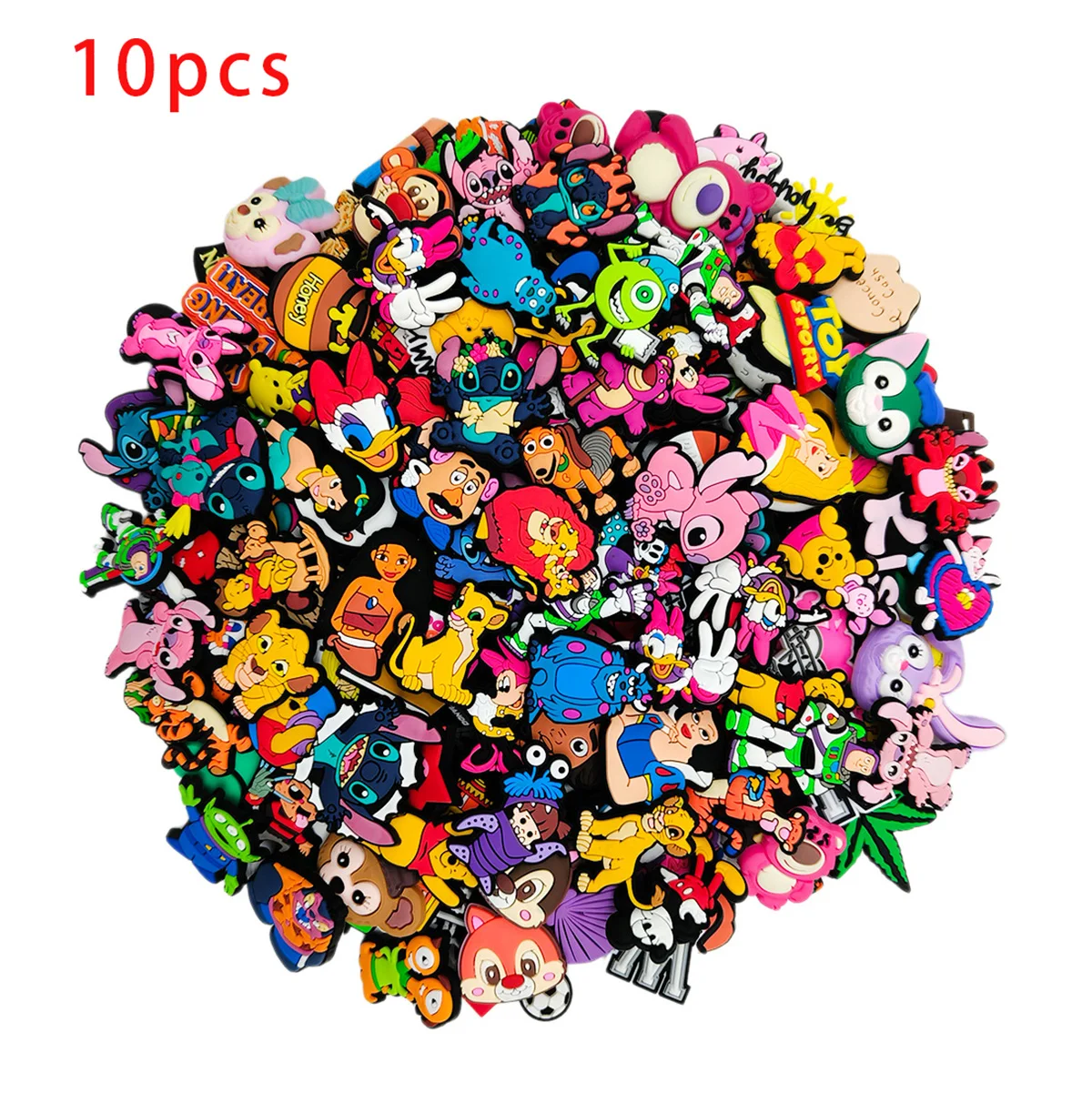 10/20/50/80pcs Random Series Shoe Charms Set For Bag Bubble Slides Sandals, PVC Shoe Decorations  Accessories image 4